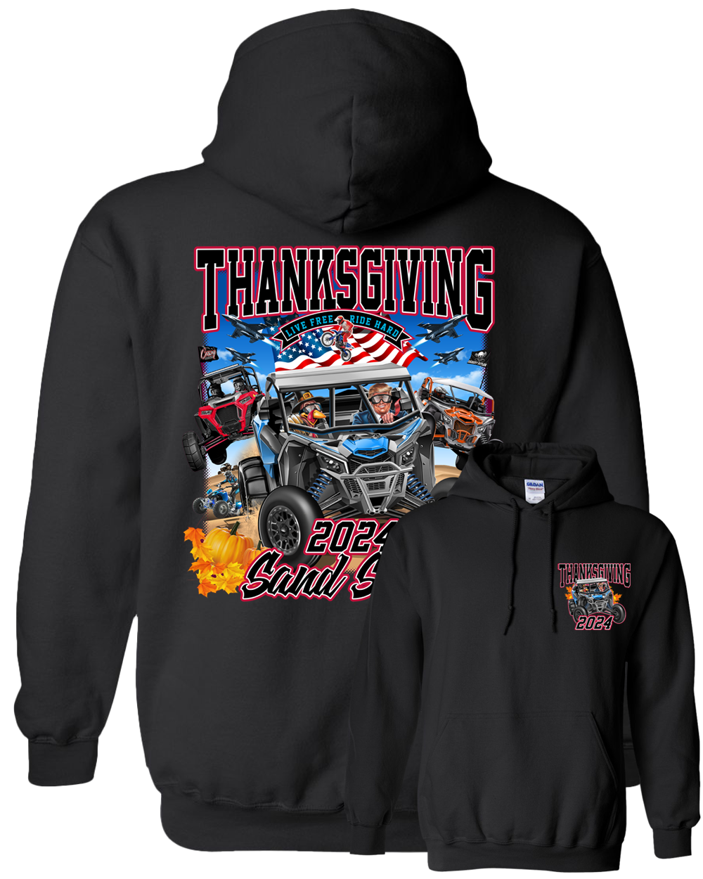 Thanksgiving 2024 Men's Hoodie (location)