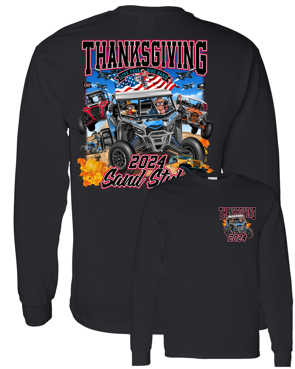 Thanksgiving 2024 Men's Long Sleeve (location)